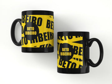 Caneca Preta - Faixas Beto Ribeiro - 1 unidade