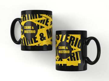 Caneca Preta - Faixas Crime & Mistério - 1 unidade