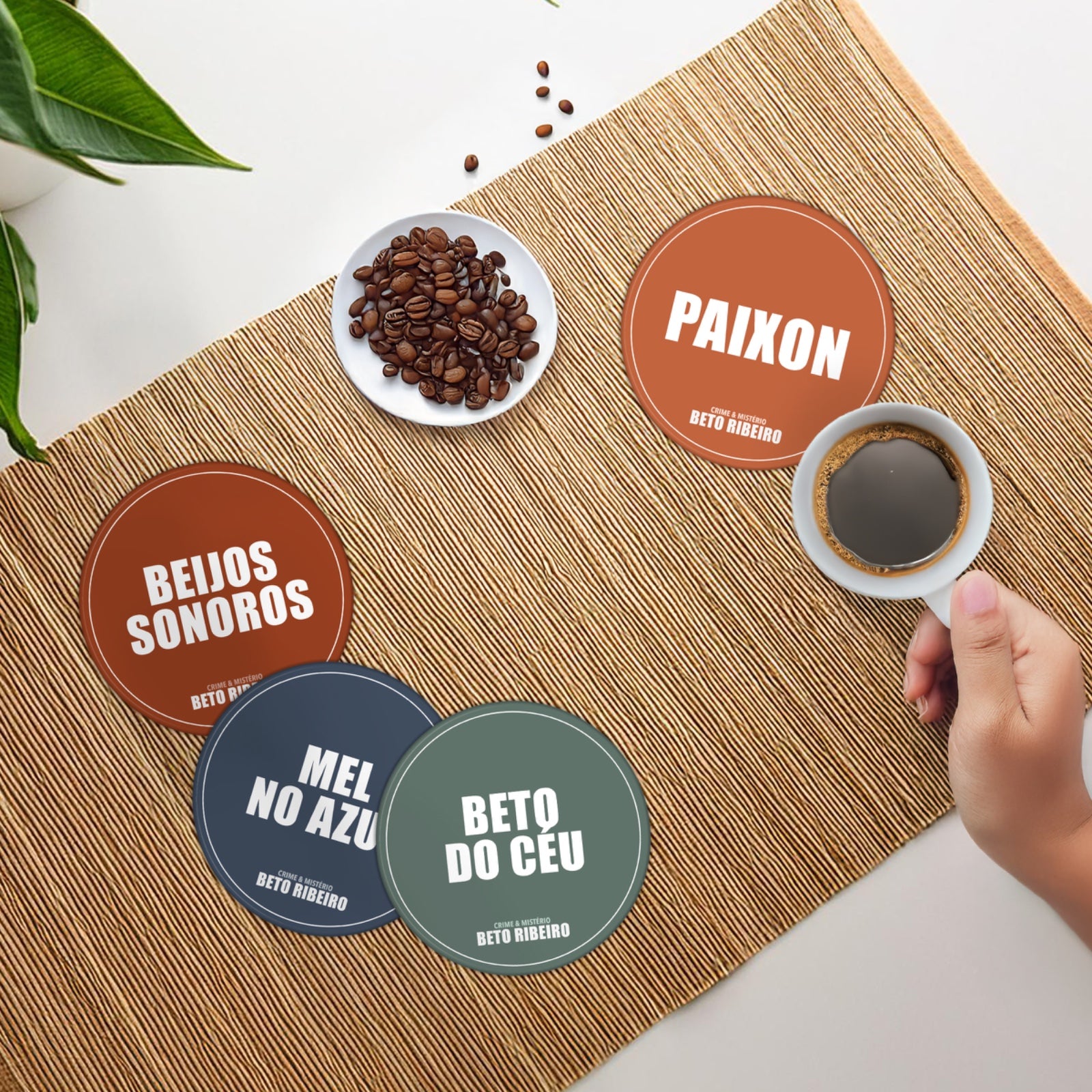 Par Porta copo personalizado - Paixon