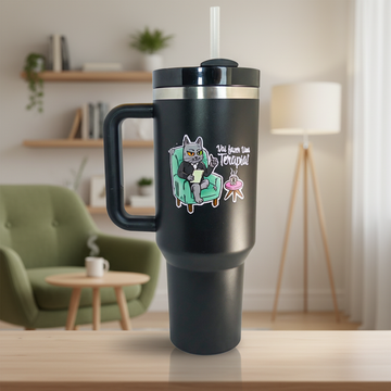 Garrafa Térmica Preta Terapia